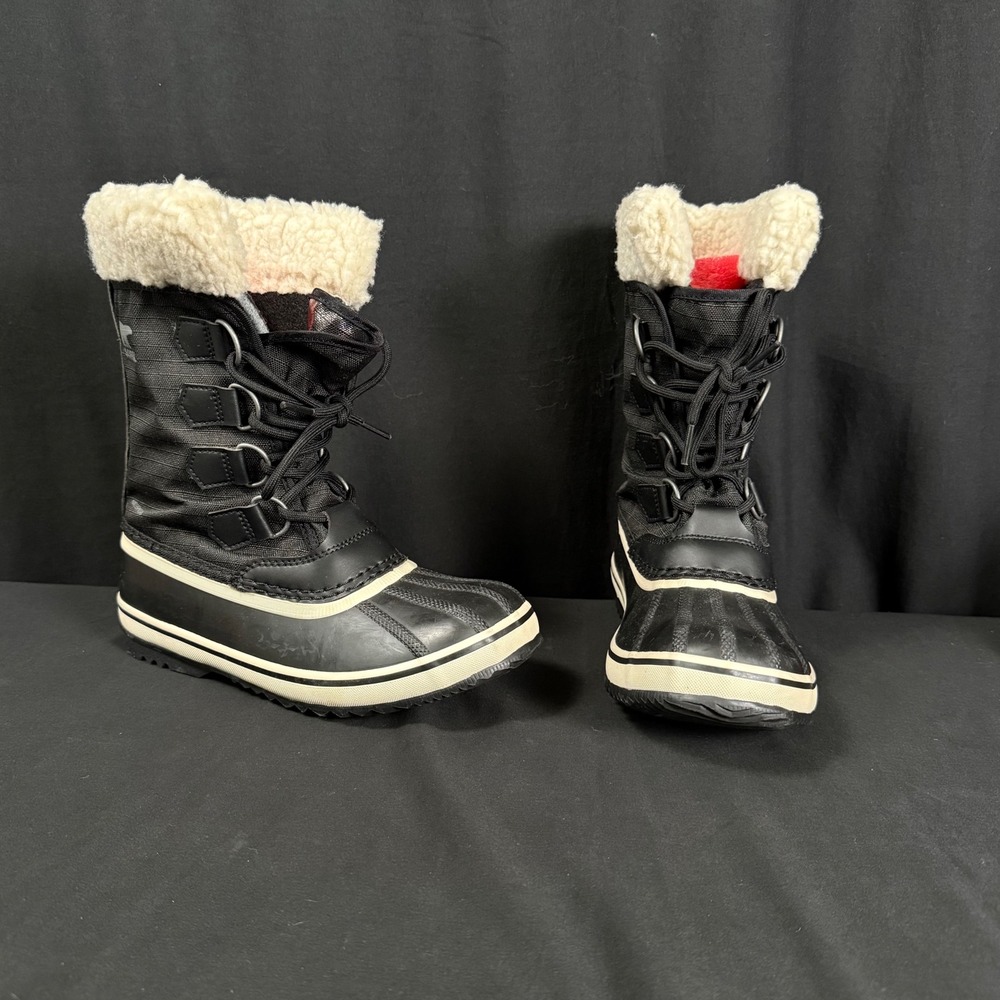 Sorel Winter Carnival Waterproof Snow Boots Black Stone NL3483-011 Womens 6